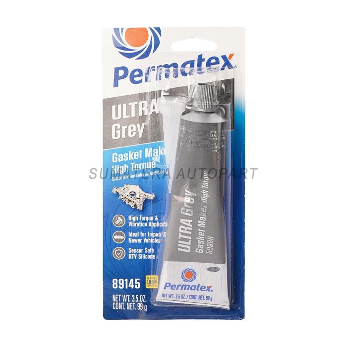 Gambar Lem Karet Silicone Rtv Gasket Maker Lem Permatex Ultra Grey / Abu-Abu 99Gram High Torque #Ready dari Go Teckno undefined Tokopedia