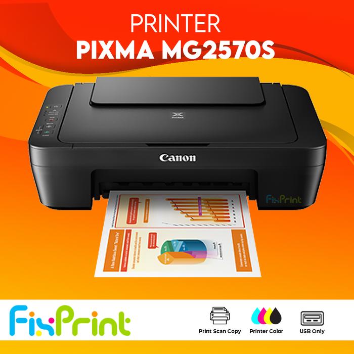Gambar PRINTER CANON PIXMA MG2570S / PRINTER ALL IN ONE MG 2570 GARANSI RESMI - MG2570S, Plus Cartridge dari FixPrint Bandung undefined Tokopedia