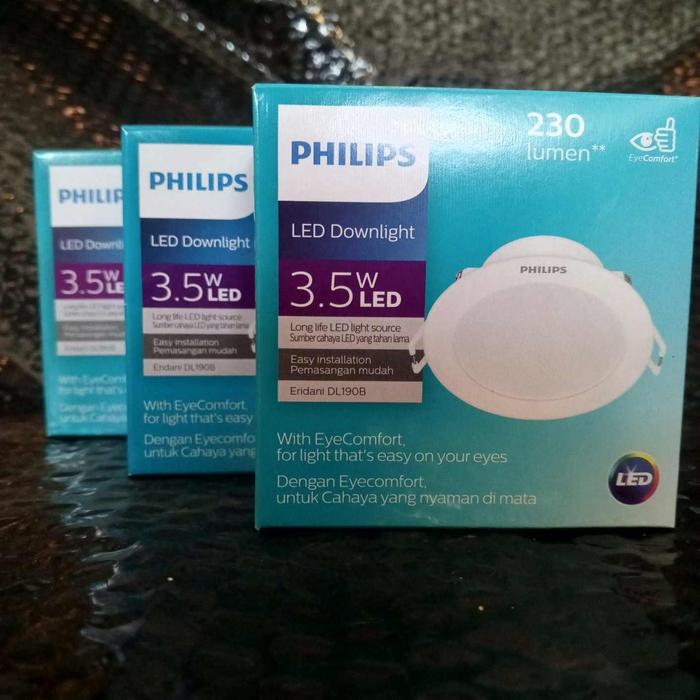 Gambar Downlight Philips LAMPU LED ERIDANI DL190B 3.5W 7W 10W 14W 23W Watt - 3.5 WATT, Kuning dari Sailendra Electric undefined Tokopedia