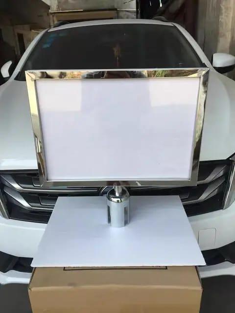 Gambar Sign Frame Stainless A3 Potrait / Papan Tanda Tiang Antrian - Landscape dari VGS Safety Store undefined Tokopedia