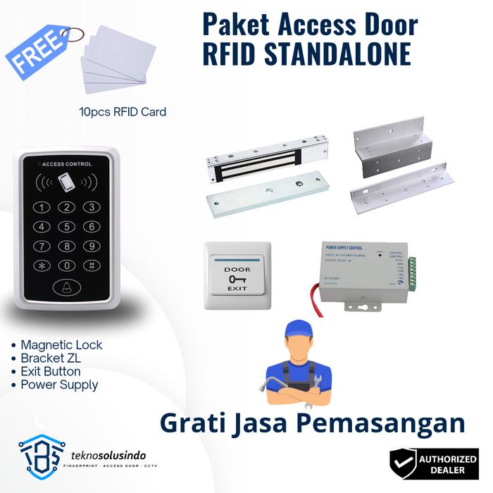 Gambar Paket Access Door Akses Pintu Kartu Gratis Pasang Instalasi - Kayu/Alumunium dari Tekno Solusindo undefined Tokopedia