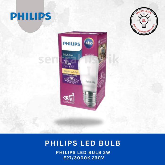 Gambar Philips Led Bulb 3 WATT - 14 WATT 3000k / WarmWhite - 3 WATT dari Sentral listrik undefined Tokopedia
