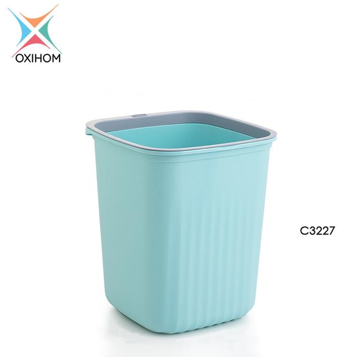 Gambar Oxihom Tempat Sampah Kamar Plastik Tong Sampah Kotak Sampah Trash Bin - C3227, Biru dari Oxihom undefined Tokopedia