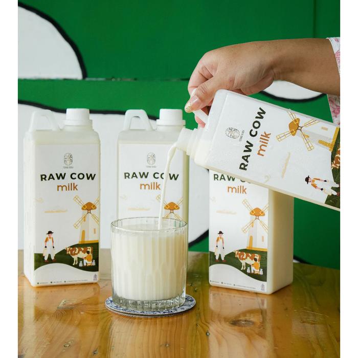Gambar Raw Milk Grass Fed Cow (Susu Sapi Grass Fed) Murni 100% Organik - 1 Liter dari terassusu undefined Tokopedia