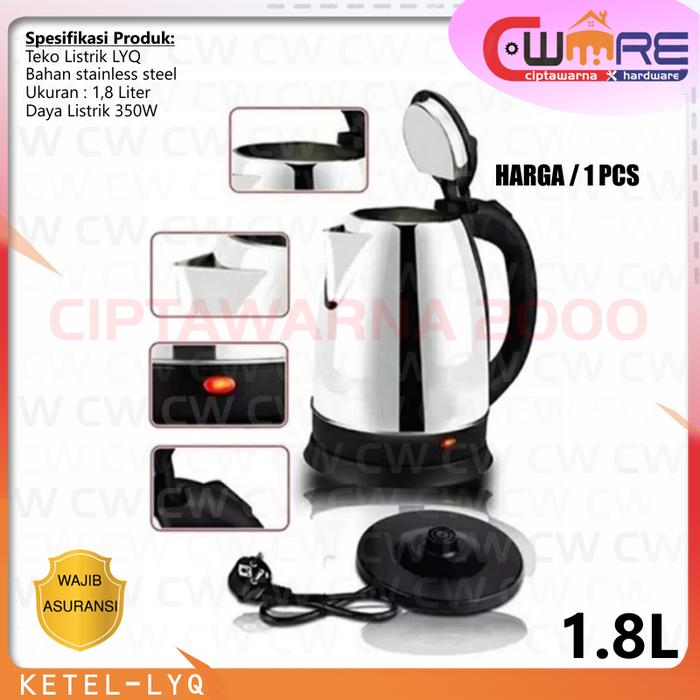 Gambar Teko Ketel Pemanas Air Listrik Elektrik - MINUS - 1.8 Liter dari Ciptawarna2000 Home Living undefined 5 Tokopedia