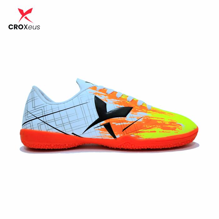 Gambar Croxeus - Sepatu Futsal Anak Anak X Calibur White Orange - Ortrange white, 36 dari Fankaystore.id undefined Tokopedia