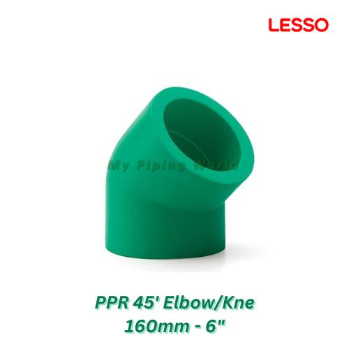Gambar Elbow 45 PPR Lesso / Knee PPR Lesso Fitting PPR - 6" dari My Piping World undefined Tokopedia