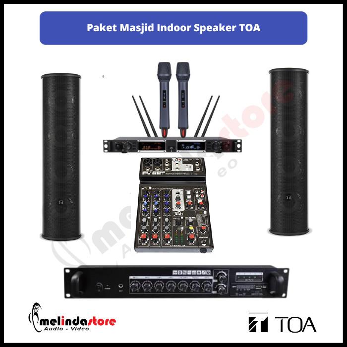 Gambar Paket Sound System Masjid Indoor Speaker Column TOA - 25m2 dari Melindastore Jakarta_NEW undefined Tokopedia
