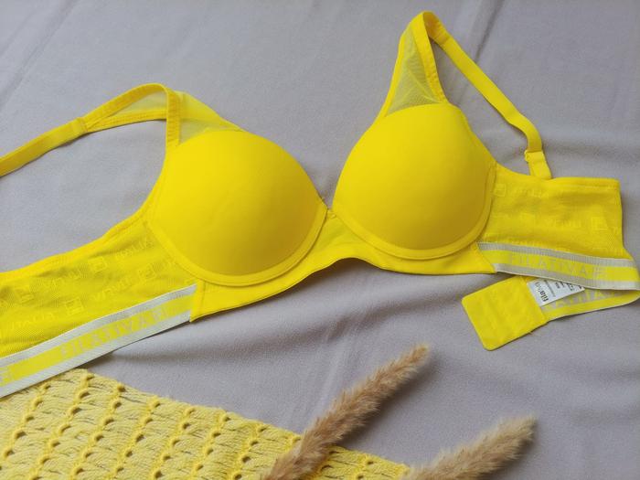 Gambar CF Sport Bra FILA Tanpa Kawat Wireless Yellow 36A FPM Bh Olagraga - Yellow, 36 A dari ardell2009 undefined Tokopedia