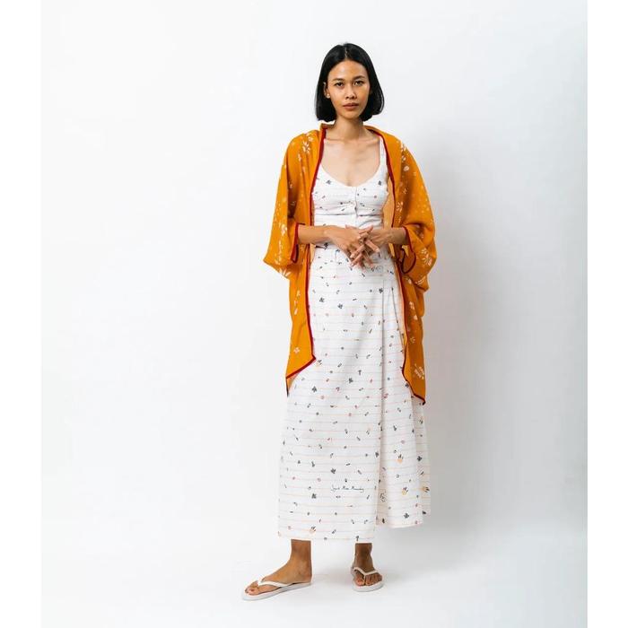 Gambar Scarf Outer Flora Wiji Kunyit Tencel Organik Sejauh Mata Memandang - Outer dari Gea Restock undefined Tokopedia