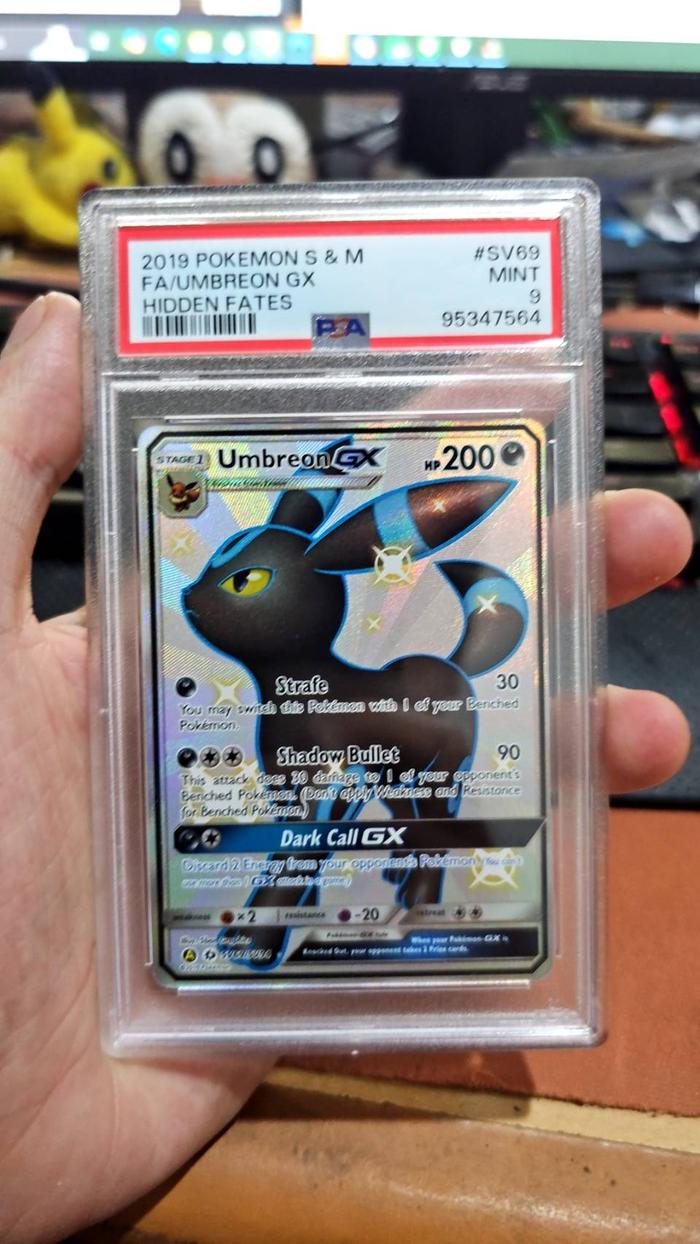Gambar Pokemon Card 2019 Pokemon S & M HIdden Fates UMBREON GX PSA 9 MINT English dari bert pokemart undefined Tokopedia