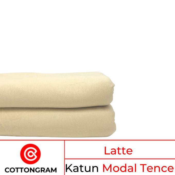 Gambar Terbaru Cottongram Kain Kaos Bahan Cotton Combed Tencel Per Kg Promo - Latte, 500g Kain Saja dari ajay-jaya undefined Tokopedia