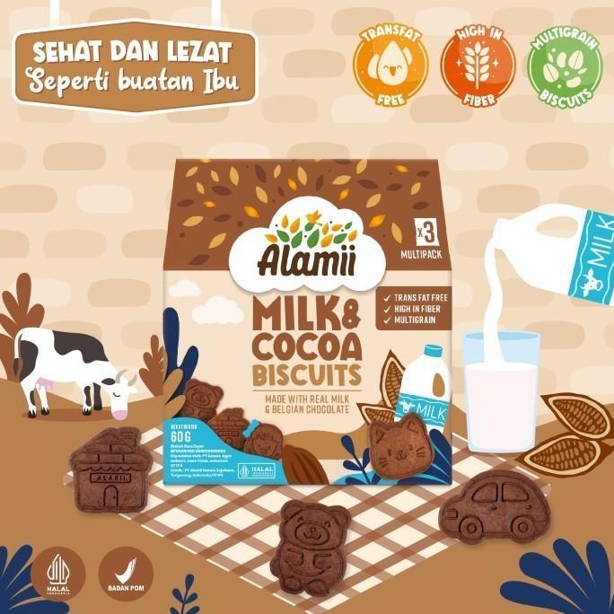 Gambar Diskon Dasyat Alamii Multigrain Biscuits Biskuit Cemilan Anak Sehat Trans Fat Free 60G #A-094 - Milk & Cocoa dari Qori Suartika Market85 undefined Tokopedia