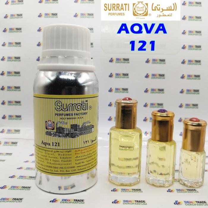 PARFUM AQVA 121 BY SURRATI BIBIT MINYAK WANGI ORIGINAL ROLL 3ML