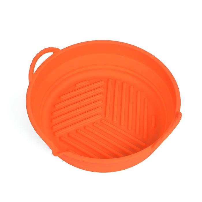 Gambar Silicon Air Fryer Pot Medium Kualitas Premium Tebal Anti Lengket - Orange dari Xenarastore undefined Tokopedia