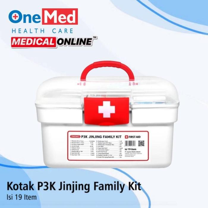 Gambar Termurah !!! P3K ONEMED KOTAK P3K JINJING FAMILY KIT FIRST AID KID MEDICAL ONLINE MEDICALONLINE - JINJING 19 ITEM dari FINDRI TOK undefined Tokopedia