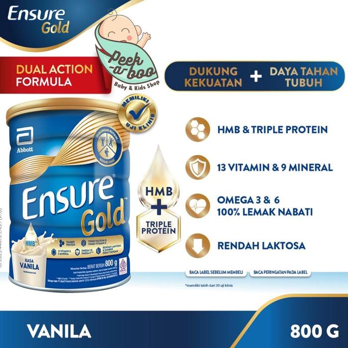 Gambar Promo | Ensure Gold Vanila Coklat Gandum 800Gr 380Gr - VANILA800G dari Djola joli undefined Tokopedia