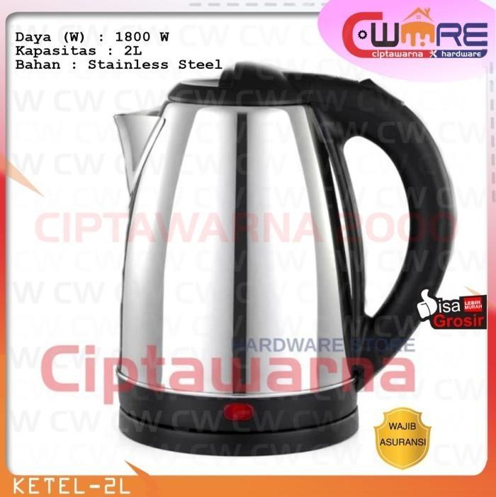 Gambar Teko Ketel Pemanas Air Listrik Elektrik - MINUS - 1.8 Liter dari Ciptawarna2000 Home Living undefined 4 Tokopedia