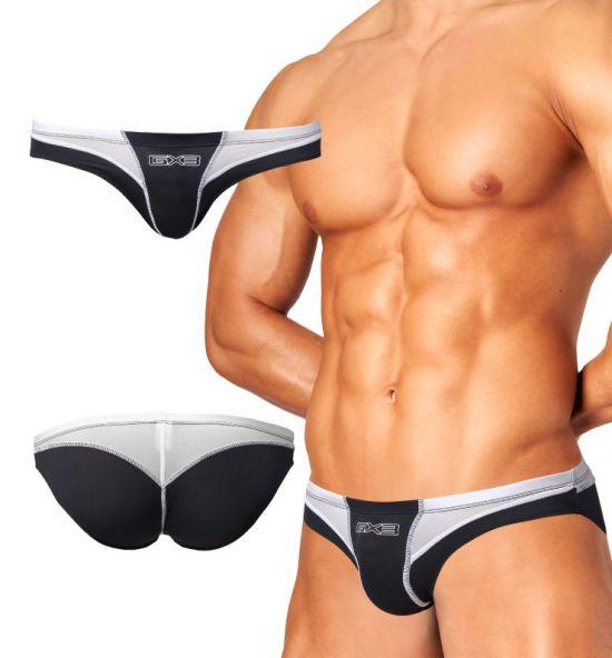 Gambar GX3 SPLASH SUPER POP BASIC COLOR BIKINI  - UKURAN L - MEN UNDERWEAR/KOLOR/CELANA DALAM/SEMPAK COWOK SEKSI - Hitam dari wangruso undefined Tokopedia