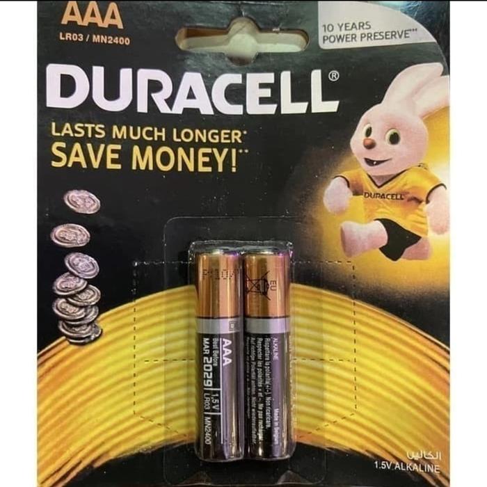 Gambar baterai duracell alkaline aaa kemasan isi 2 original 100% dari Marissa Store 92 undefined Tokopedia