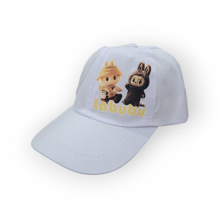 Gambar Topi anak motif labubu, Topi baseball anak, Topi anak perempuan. - Putih dari Toko kia_NEW undefined Tokopedia