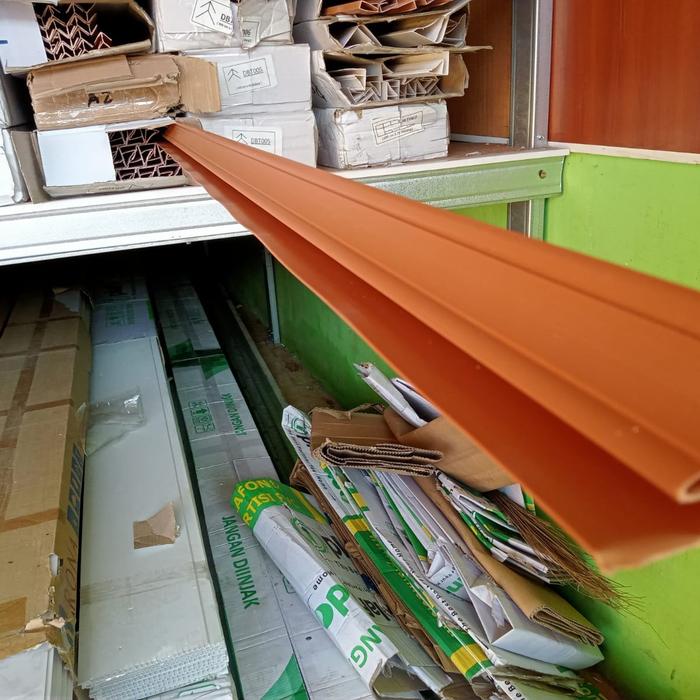 Gambar list tembok plafon pvc putih,coklat - coklat dari SuperPlafonPvc undefined Tokopedia