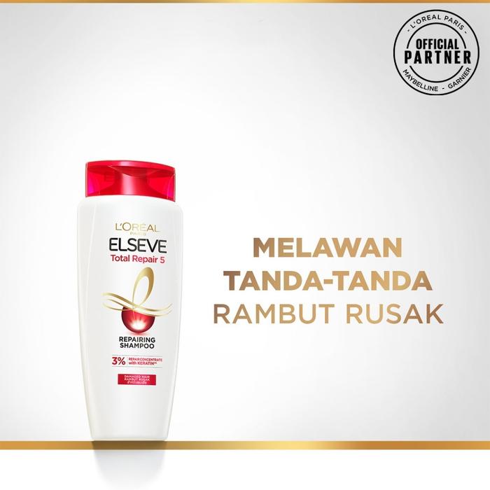 Gambar LOREAL PARIS Elseve Shampoo 280ml - Total Repair 5 | Fall Resist 3X | Extraordinary Oil - Hair Care - TotalRepair280, LP Shampoo dari madame fany undefined Tokopedia