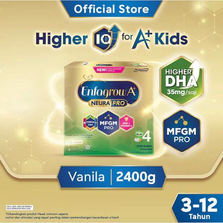 Gambar Enfagrow A+ 4 Susu Formula Anak 3 - 12 Tahun Vanila 2400 gr dari fishshope undefined Tokopedia