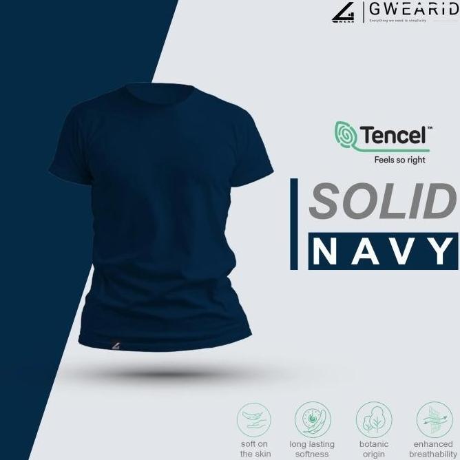 Gambar Promo!! Kaos Polos Pria Gwearid Cotton Tencel Premium - Navy, XXXL dari pramanathan684 undefined Tokopedia