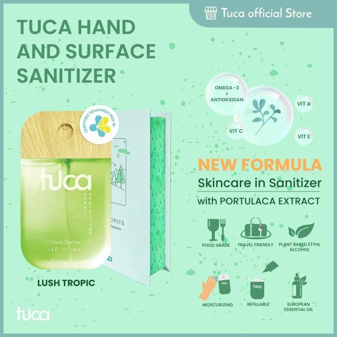 Gambar Sale Terbatas Tuca Hand Sanitizer Spray Touchland (Lush Tropics) - Food Grade 38Ml Aman - Wooden Vers dari ArdhieMarket undefined Tokopedia