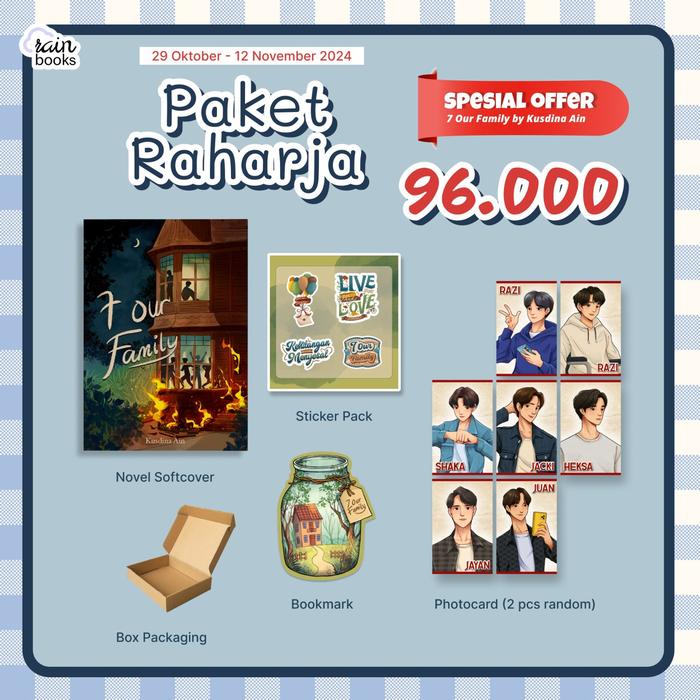 Gambar Buku Novel - 7 OUR FAMILY - Kusdina Ain - Rainbook - Bumifiksi - RAHARJA dari BumifiksiJogjakarta undefined Tokopedia