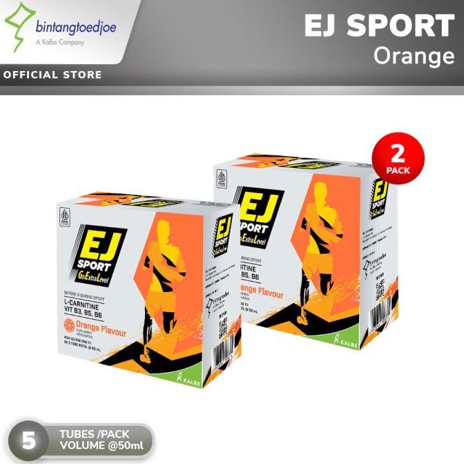 Gambar EJ Sport Orange 2 Pack (10 Tube) - Energy Gel - No Free dari zakisehat undefined Tokopedia