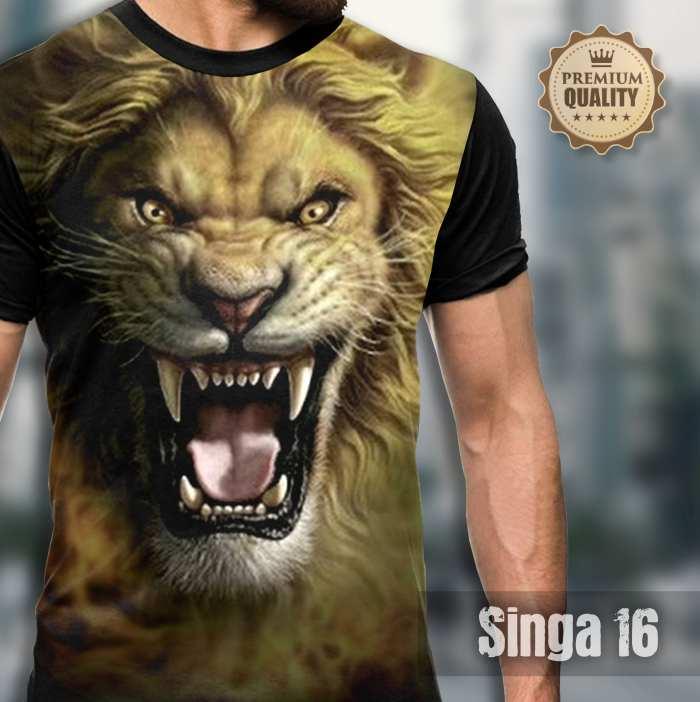 Gambar Kaos Gambar SINGA Baju Tshirt Lion Singa Kaos Animal 3D Distro Keren - SINGA 16, XL dari kaosbajuku undefined Tokopedia