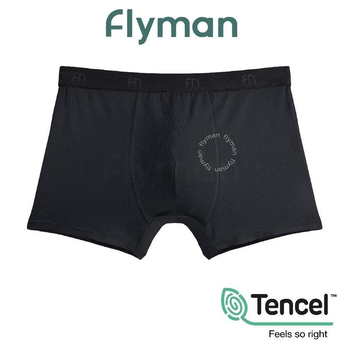 Gambar FLYMAN CELANA DALAM PRIA BOXER TENCEL 1 PCS FM 3056 BERKUALITAS - ONYX, M dari Tazqia Amanah undefined Tokopedia