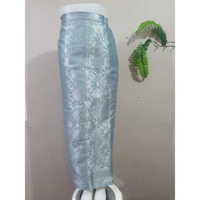 Gambar Rok Span Songket / Rok instan Langsung Pakai Pilihan Warna Cantik - BLUE SILVER, SIZE 1 dari Toko Kebaya Nusantara undefined Tokopedia