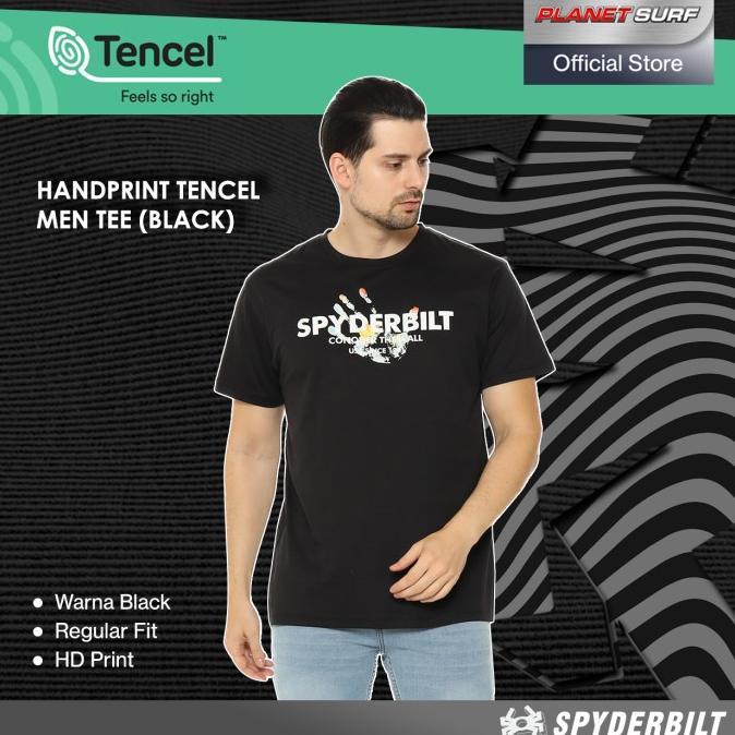 Gambar NEW_ Spyderbilt Kaos Lengan Pendek Pria Handprint Tencel Men Tee Planet Sur - S dari Adeline_Store undefined Tokopedia