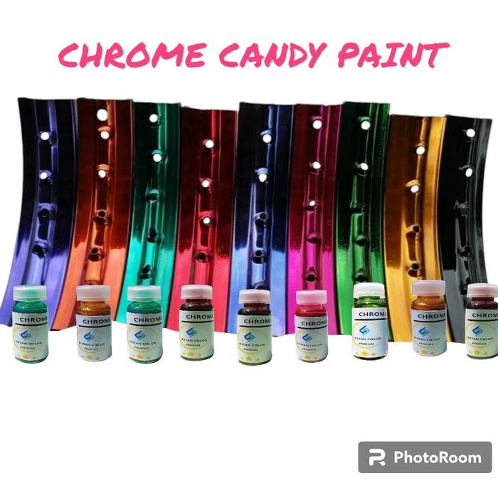 Gambar CHROME CANDY CAT / PEWARNA LOGAM VELG MOTOR & MOBIL - Hitam dari SYAFA SHOP STORE KSH undefined Tokopedia