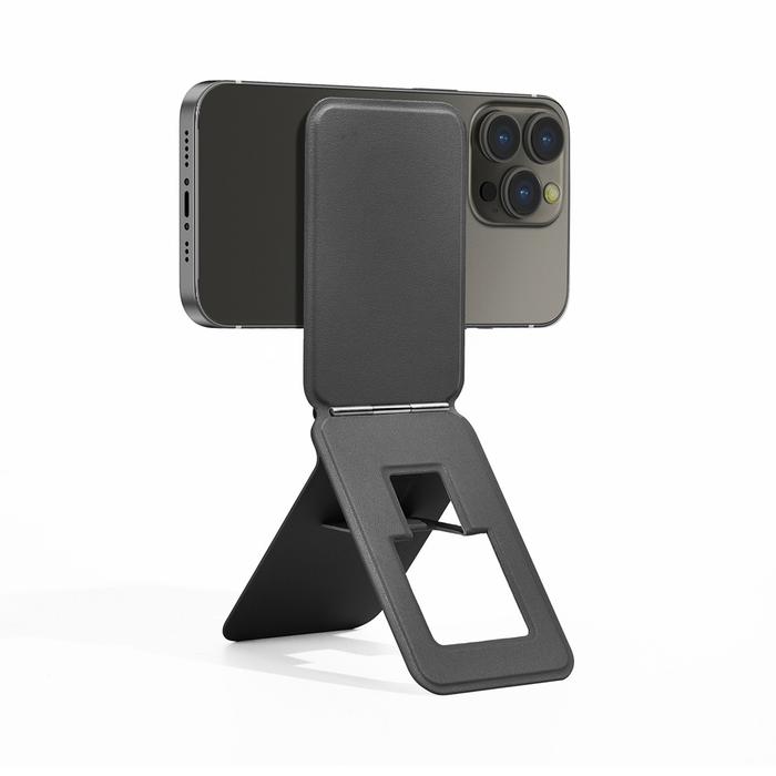 Gambar MagSafe Stand WiWU Mag Wallet X Pro Magnetic Folding With Stand (MW-004) - Black  dari WiWU Official undefined Tokopedia