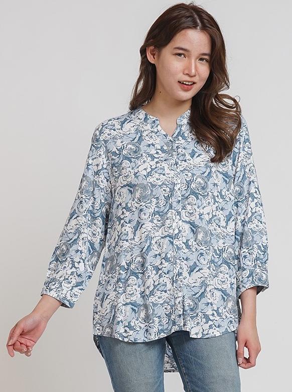 Gambar New^_^ DUST- Kemeja Amaya ECOVERO Comfease (D. 13174) - Biru, S dari Zahra_Distro undefined Tokopedia