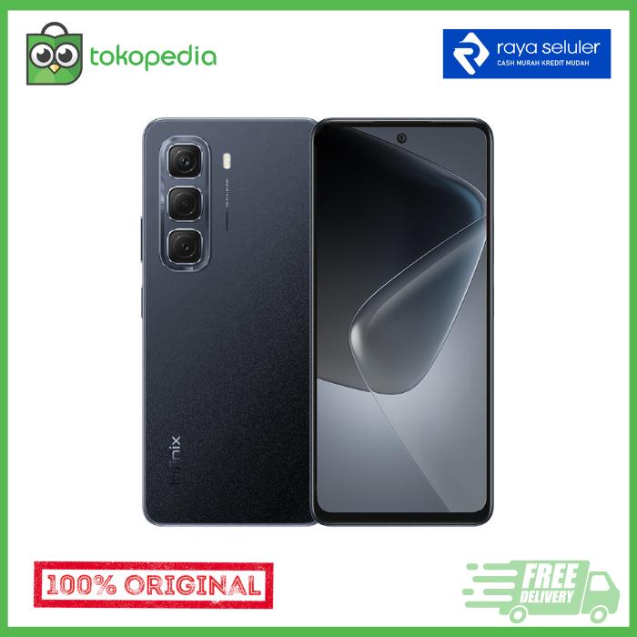Gambar Infinix Hot 50 NFC 4G 6/256GB - 6.78" Inch | MediaTek Helio G100 | Dual SIM | 5000 mAh | NFC | 50MP Main Camera - BLACK dari Raya Seluler Solo - Kawatan undefined Tokopedia
