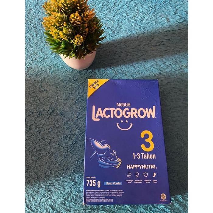 Gambar Terlaris Susu Lactogrow 3 735g Nestle Hapy shoping - Vanila (Des) dari albarokahmar undefined Tokopedia