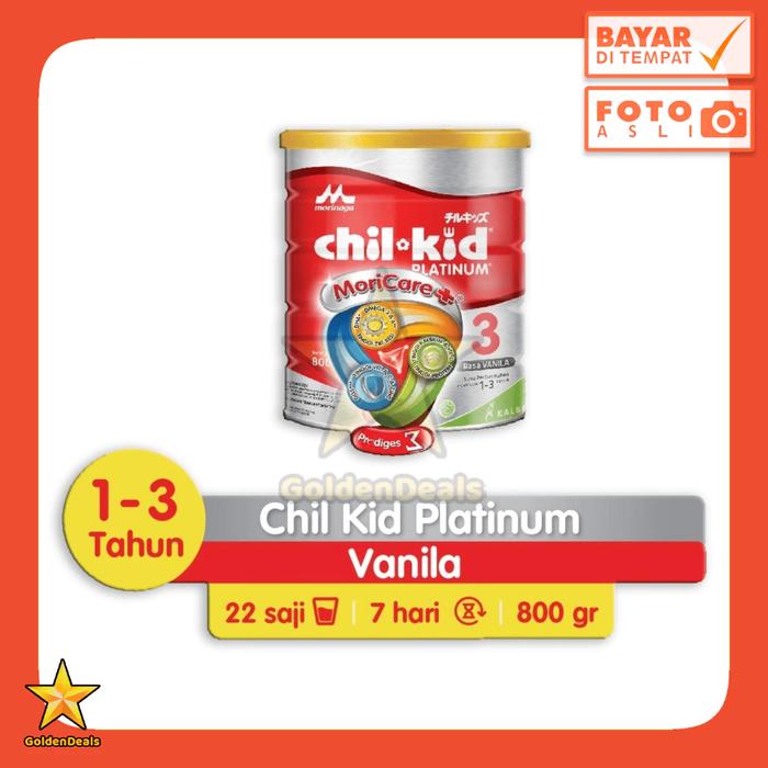 Gambar Susu Morinaga Chil Kid Platinum Vanila / Madu 800 gr - Susu Formula Pertumbuhan Anak Usia 1-3 Tahun - Vanilla dari Golden Eagle Shop undefined Tokopedia