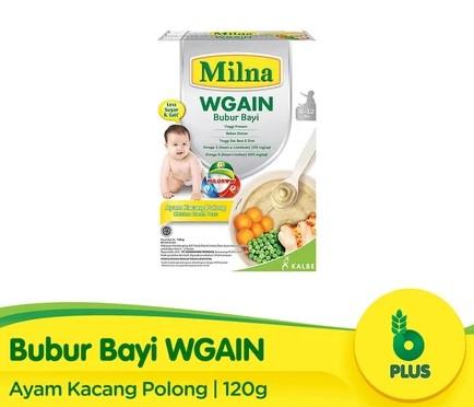 Gambar Milna Bubur Bayi Wgain Ayam Kacang Polong 120gr 6+ dari fishshope undefined Tokopedia