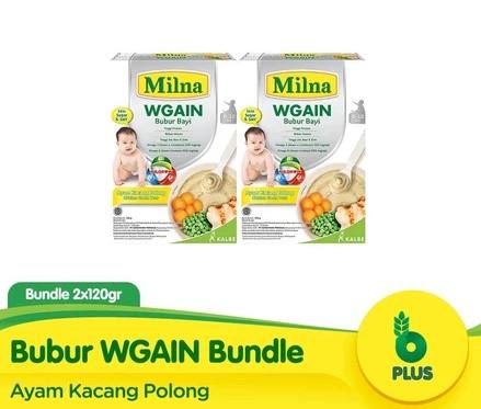 Gambar Milna WGAIN 6+ Ayam Kacang Polong 120G (2 Pack) dari fishshope undefined Tokopedia