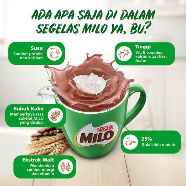 Gambar Milo Activ-Go Minuman Cokelat Berenergi Pouch 790G Terlaris dari Bitty Basics undefined Tokopedia