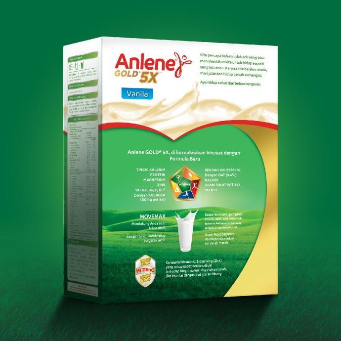 Gambar Anlene Gold 5X Susu Bubuk Vanilla 850G-Tulang, Sendi & Otot Terlaris dari Bitty Basics undefined Tokopedia