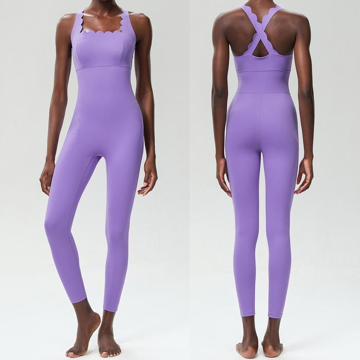 Gambar Mind and Muscle - Coco Bodysuits setelan olahraga wanita yoga gym fitness pilates - Purple, L dari Mind and Muscle undefined Tokopedia