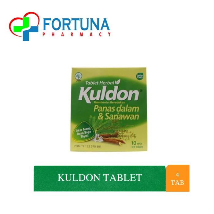 Gambar KULDON TABLET | 1 Strip @4 Tablet | Mengurangi Panas Dalam dari Apotek Fortuna Sesetan undefined Tokopedia