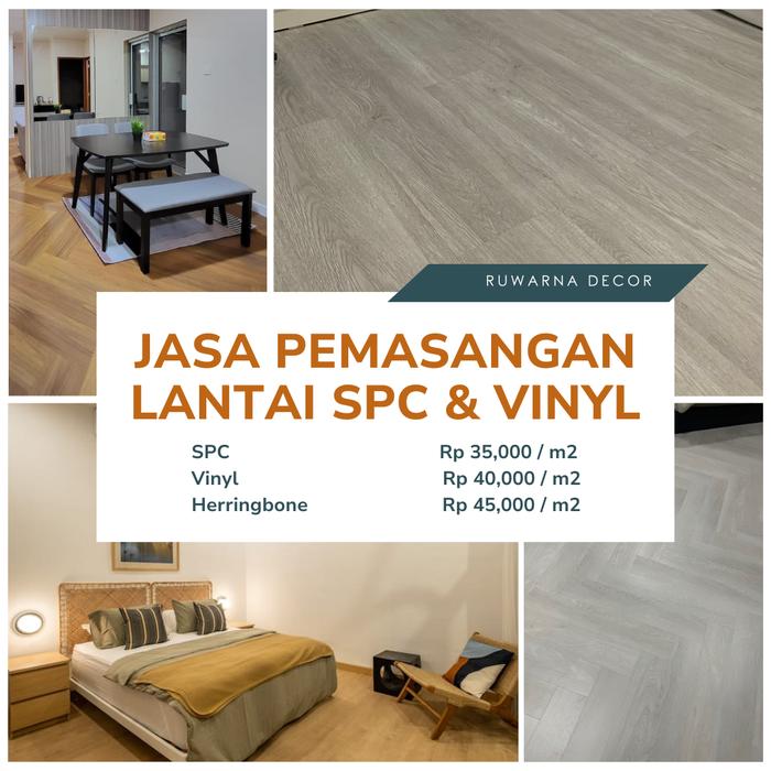 Gambar Lantai SPC ALMAFLOR 7 mm Duora Artisan - Jasa Pemasangan dari Ruwarna Studio undefined Tokopedia