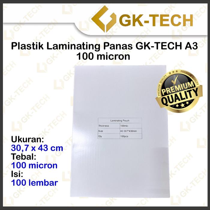 Gambar Plastik Laminating Laminasi Panas GK-Tech / Hombo / F4 / A4 / A3 - GKT A3, Surabaya dari Sun Indonesia undefined Tokopedia